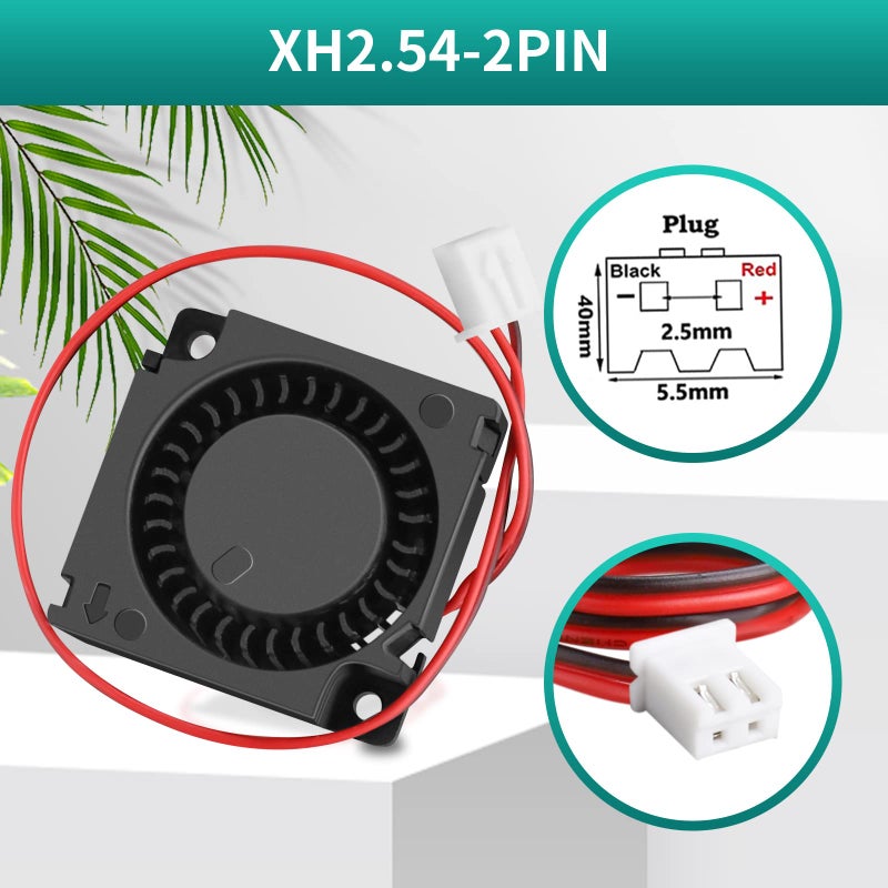 Wathai 2Packs Wathai 30mm 24V Blower Fan Brushless Exhaust Fan 2pin 30 x 30 x 10mm for DIY Cooling Single Board Computer, Custom Setu, Hotend - Image 4